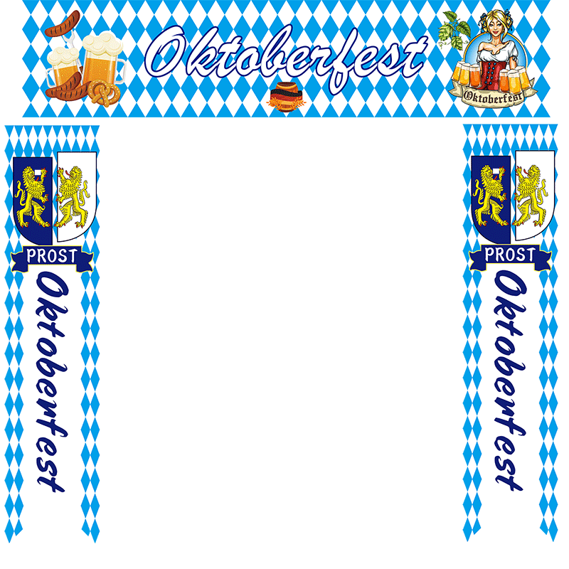 Amazon 2022 Oktoberfest banner new flag curtain beer theme couplet beer curtain