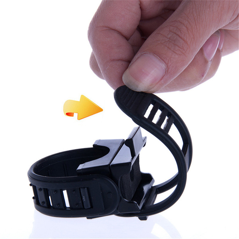 Picture of Wholesale Bicycle Versatile Light Holder Belt Buckle Flashlight Holder Adjustable Elastic Size Mountain Bike Light Clip