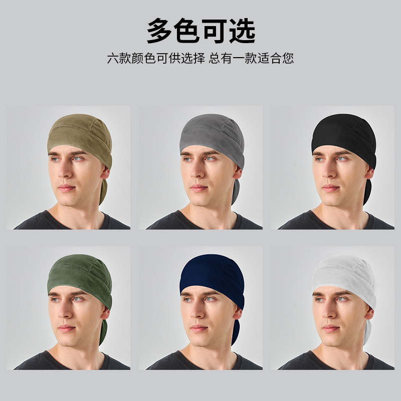 Picture of Pirate Hat Mesh Moisture-Wicking Ice Silk Cycling Cap Sports European and American Sun Protection Quick-Drying Headscarf Thin Breathable Moisture-Absorbing