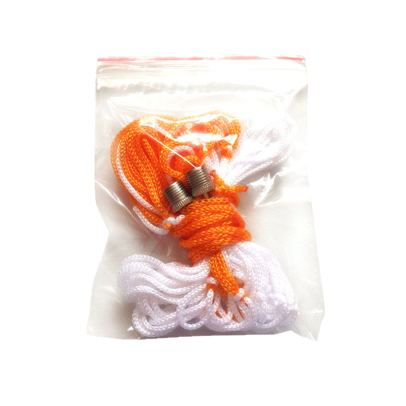Picture of Manufacturer Supplies Ball Inflatable Metal Air Needle Mesh Bag Set Wholesale White and Yellow Plus 2 Inflatable Needles Combination Storage