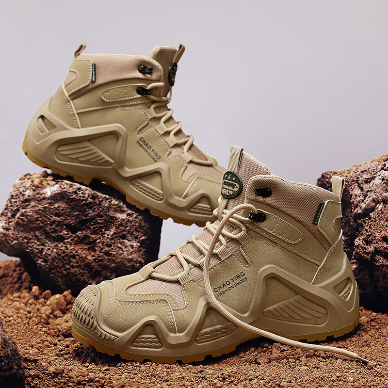 Pingtie Xiaozhong Mountain Outdoor Functional High-top Shoes Camping Casual Non-slip Hiking Shoes Hiking Shoes Men's Boots