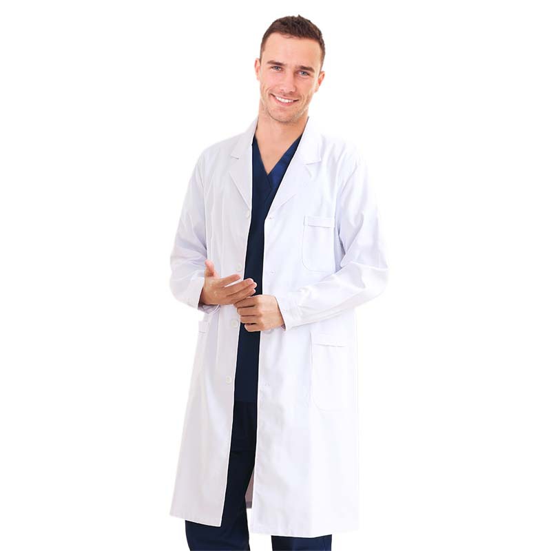 Picture of White Coat Women's Short-Sleeved Summer Thin Doctor's Coat Nurse Chemical Experiment Beauty Salon Doctor's Long-Sleeved Work Clothes
