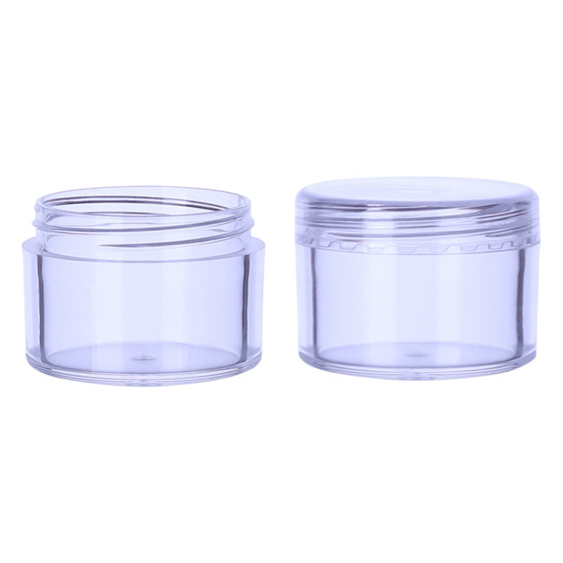 10 15g transparent PS small jar nail cream bottle 20g 25 30g ointment trial cosmetic bottle
