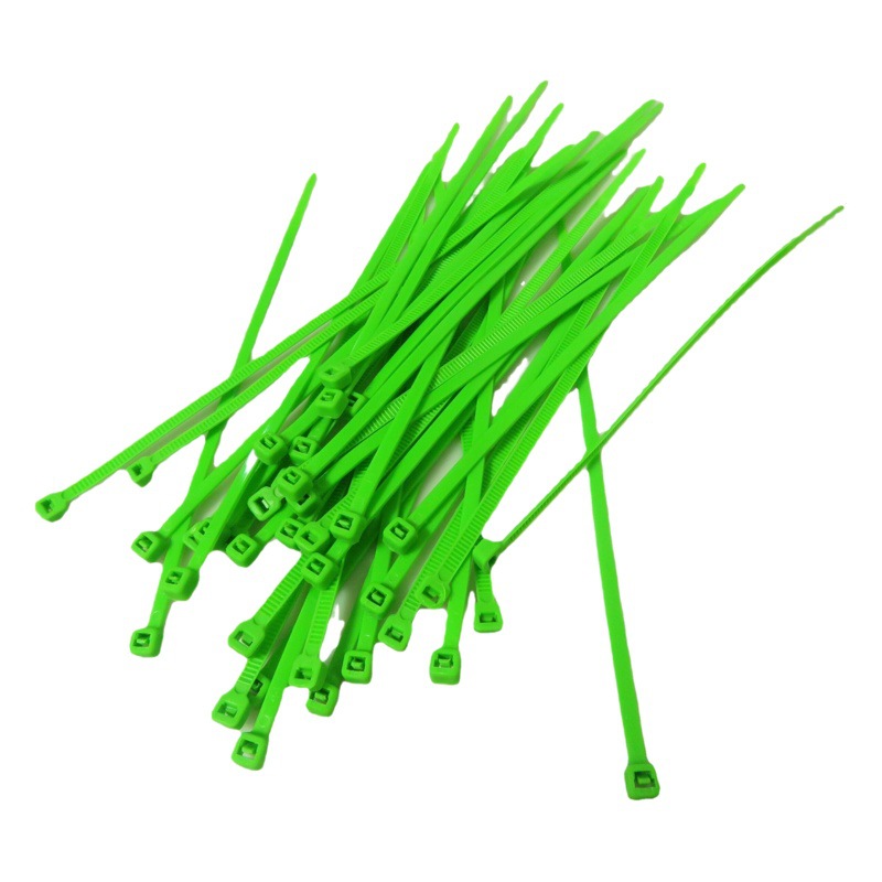 in stock wholesale green 10cm cable ties purple 15cm strapping 100 strips a pack of pink plastic cable ties