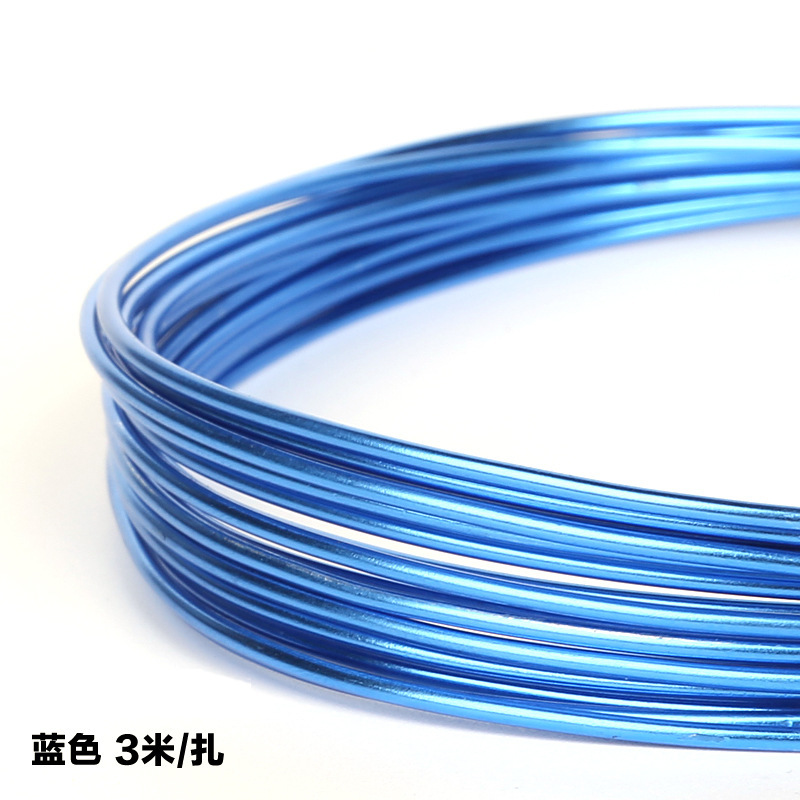 Picture of Wholesale 1mm-2.5mm oxidized colored aluminum wire DIY handmade material soft aluminum wire bicycle crafts ornaments