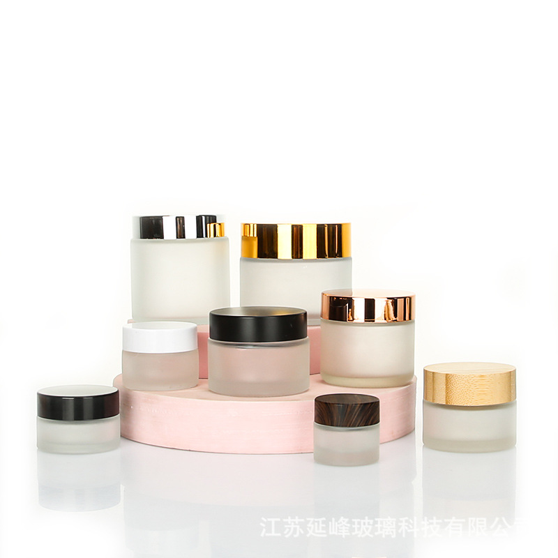 Picture of 30g frosted glass cream bottle 50g face cream jar frosted 100g eye cream bottle cosmetic sub-bottle mask bottle