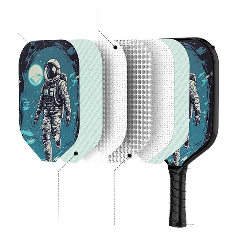 Cross-border wholesale fiberglass peek racket suit Amazon hot multi-style beginner training peek racket