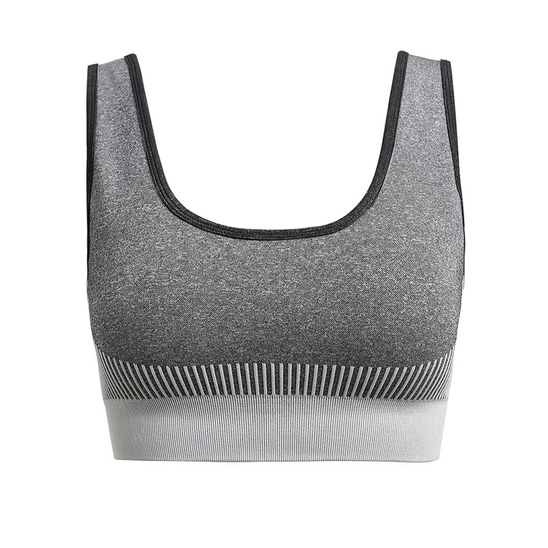 Picture of Cross-Border Sports Bra High-Strength Shock-Proof Large Size Quick-Drying Seamless Breathable Temu Popular Fitness Bra for Women Wholesale