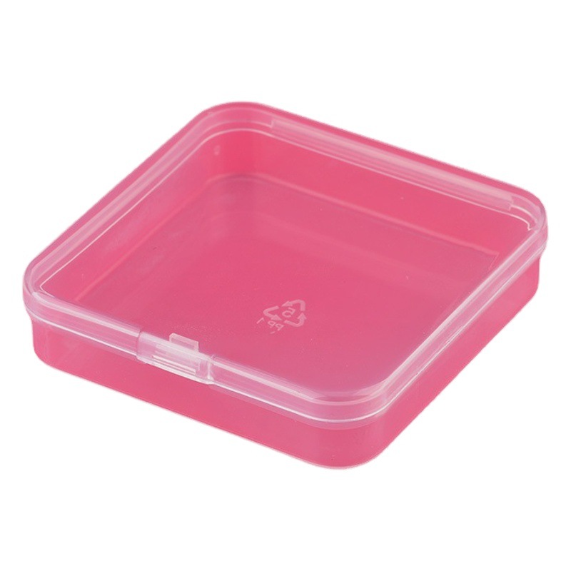 Square plastic box with lid transparent storage box PP parts tool packaging box electronic components accessories box