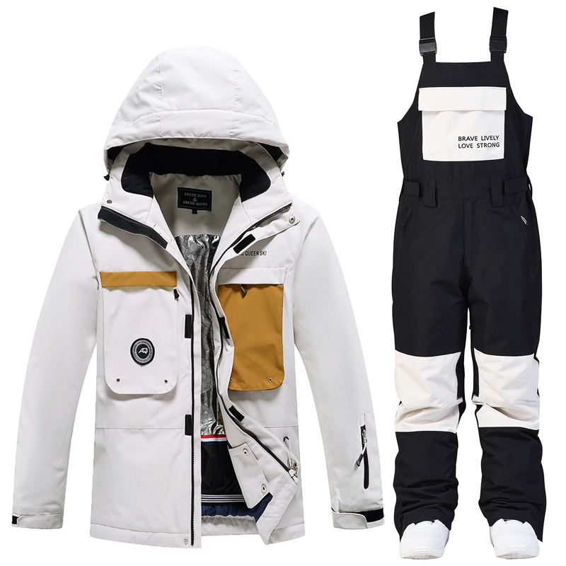 Picture of Women's Ski Suit Men's Winter Outdoor Windproof Waterproof Warm Thickened New Arrival Snowboard Double Ski Suit