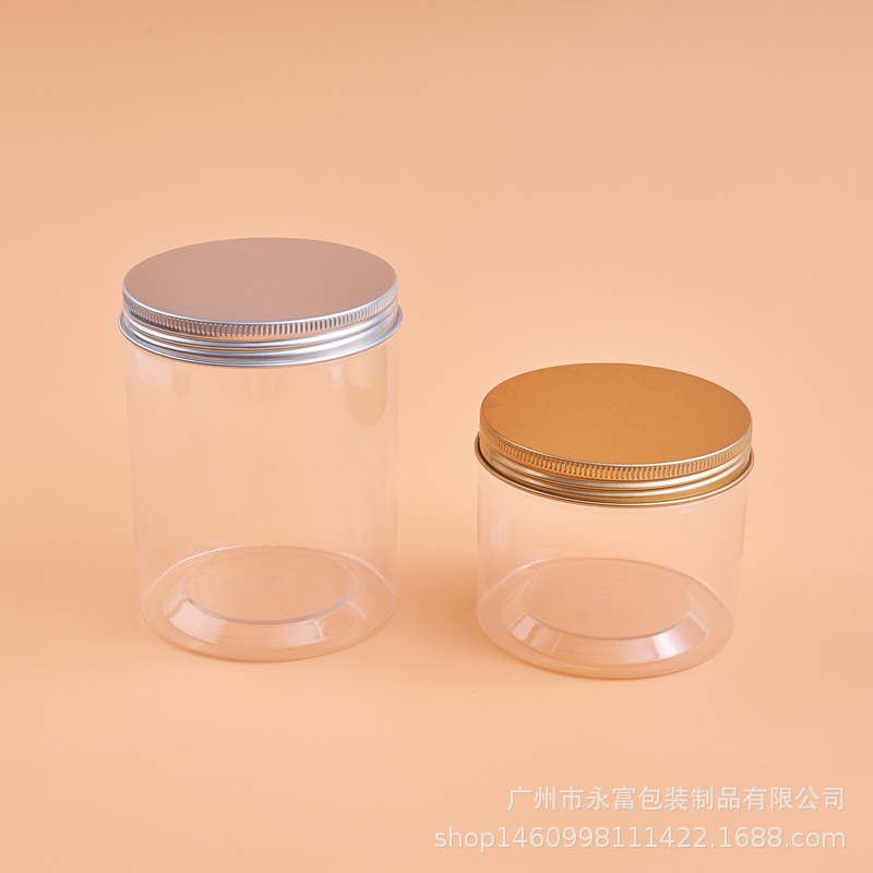 Guangzhou manufacturers specializing in the production of PET cans transparent plastic cans scented tea round cans large favorably