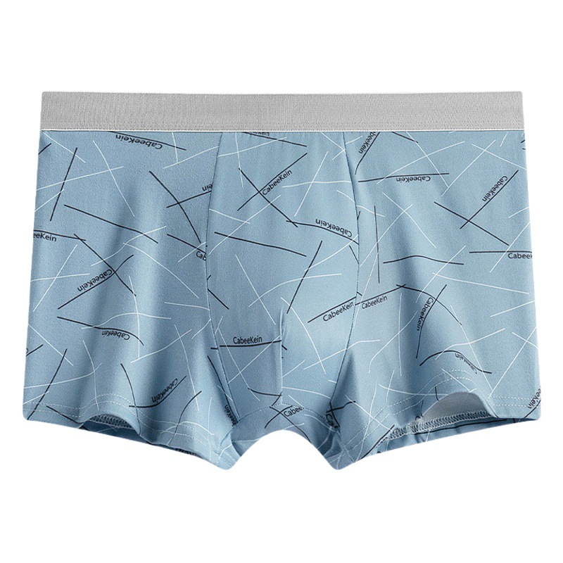 Men's Underwear, Comfortable and Breathable Boxer Briefs, High-End Large Size Adult Youth Boys' Shorts, Mid-Waist Men's Style