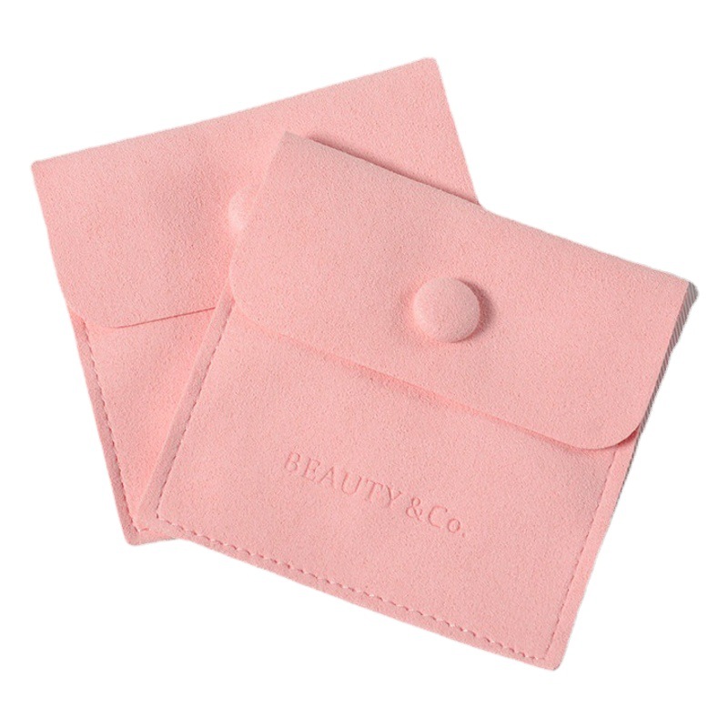 Bedi factory in stock multi-functional jewelry storage bag wholesale high-end luxury snap button microfiber jewelry jewelry bag