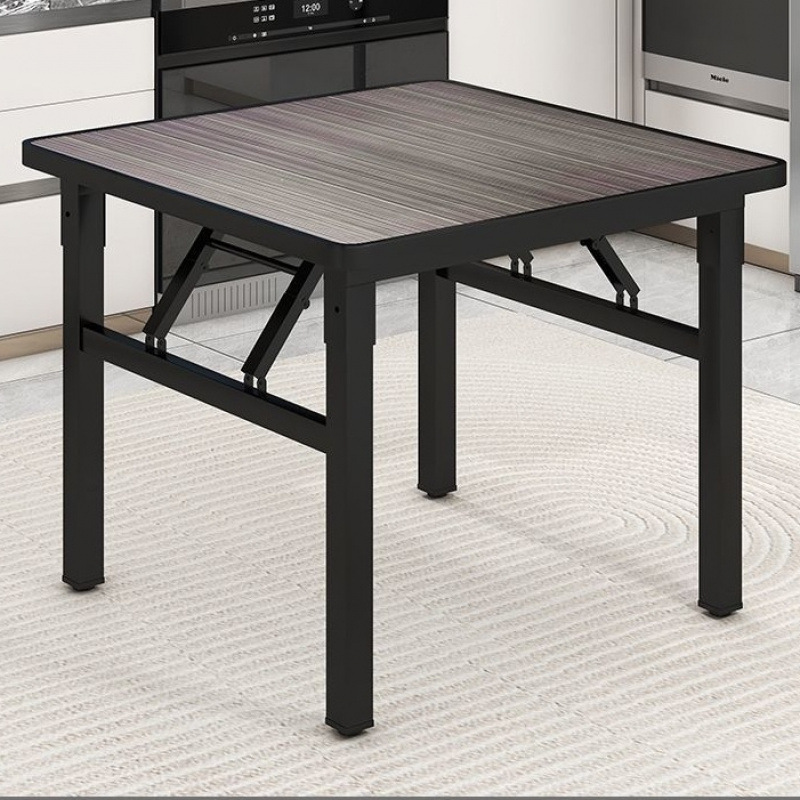 square small table household dining table kitchen simple folding table rental house cross-border foldable dining table square