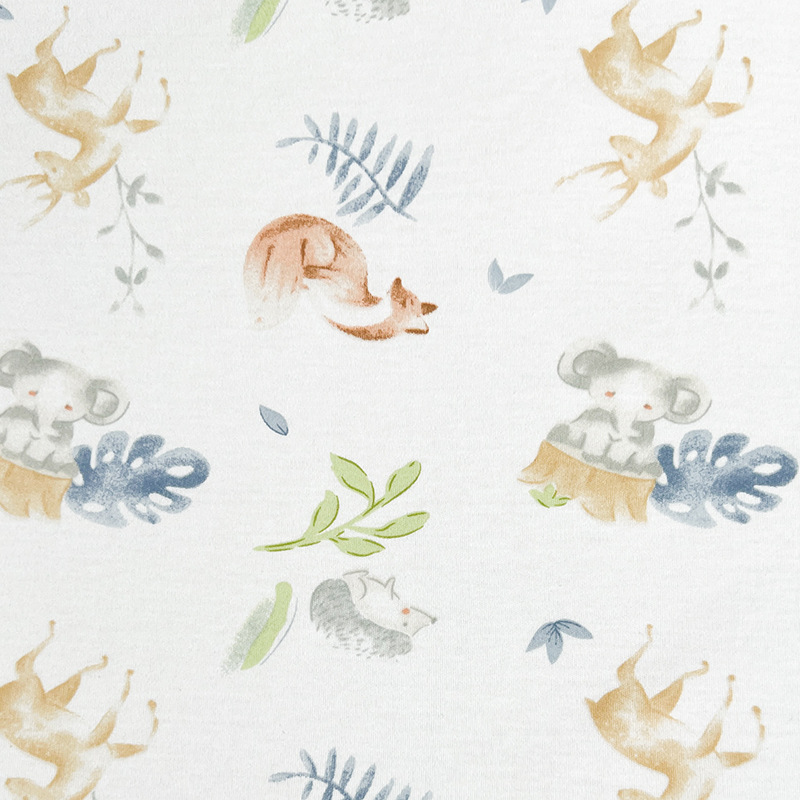 Picture of category a cotton cotton wool cloth cartoon printing new flower baby t-shirt underwear home clothing fabric in stock