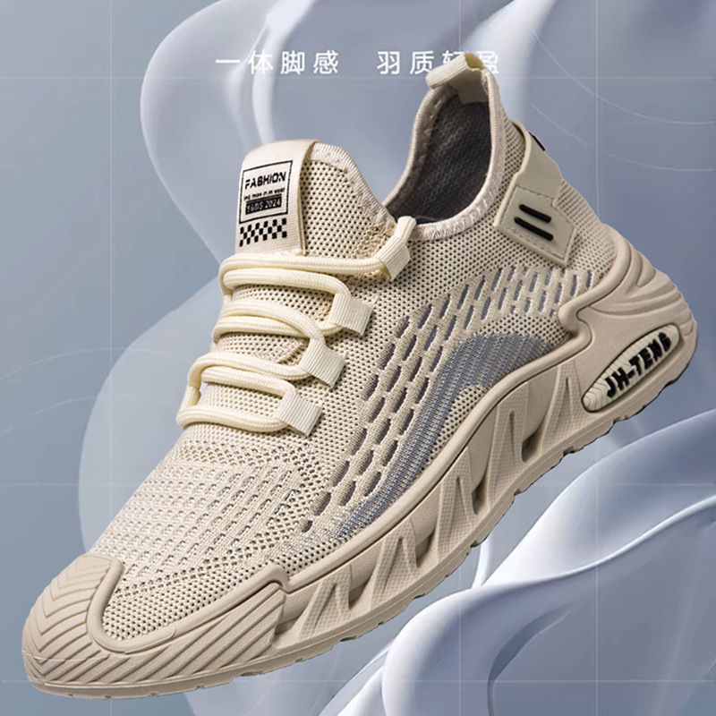 Spring men's shoes breathable mesh 25 new black sports leisure work men's all-match trend sneaker