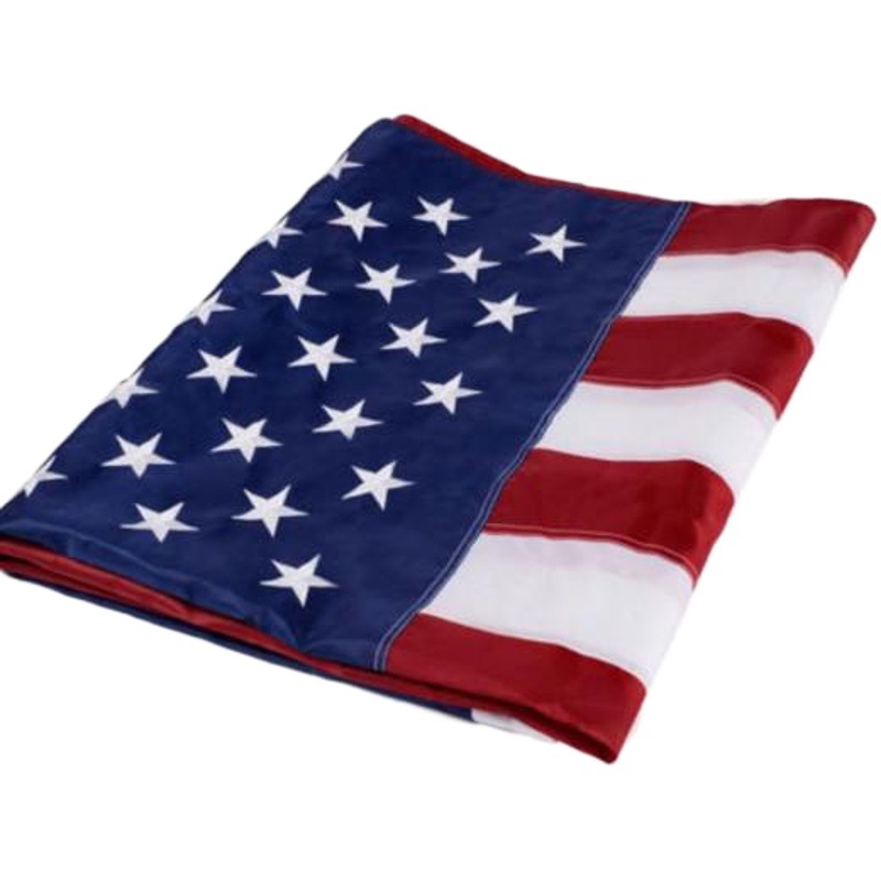 Amazon eBay supply spot supply 5*8feet U.S. embroidered flag high-grade nylon embroidered U.S. flag