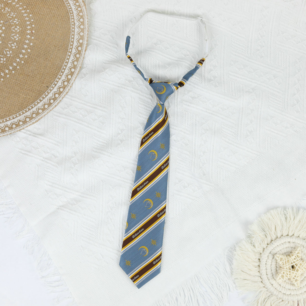 Picture of Jk Japanese Style Uniform Leather-band Free Tie Men's Bow Tie Women's All-match School Style Daily Striped Simple School Uniform