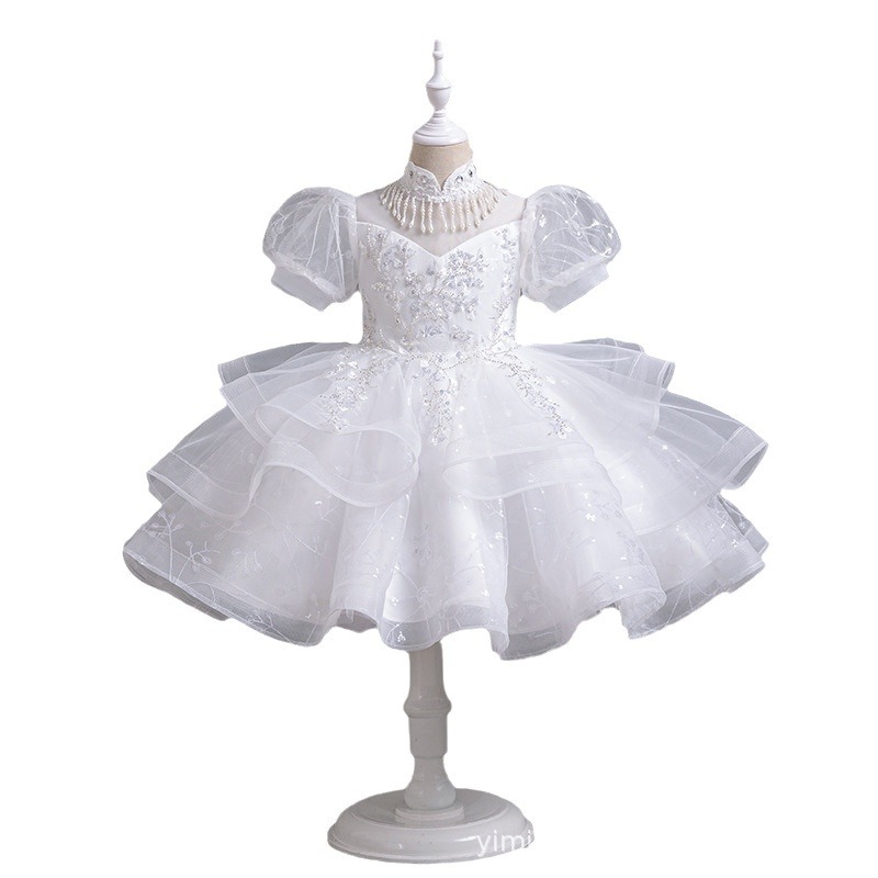 Picture of Amazon foreign trade girl dress model catwalk costume host costume unkempt dress children's princess dress