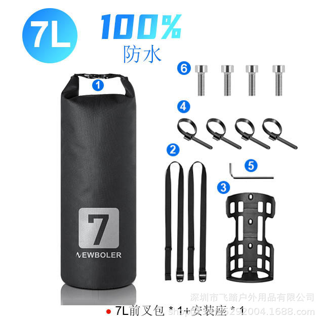 Picture of Newboler Fully Waterproof Bicycle Front Fork Bag 5L Mountain Road Rack Bag Long-Distance Travel Bag