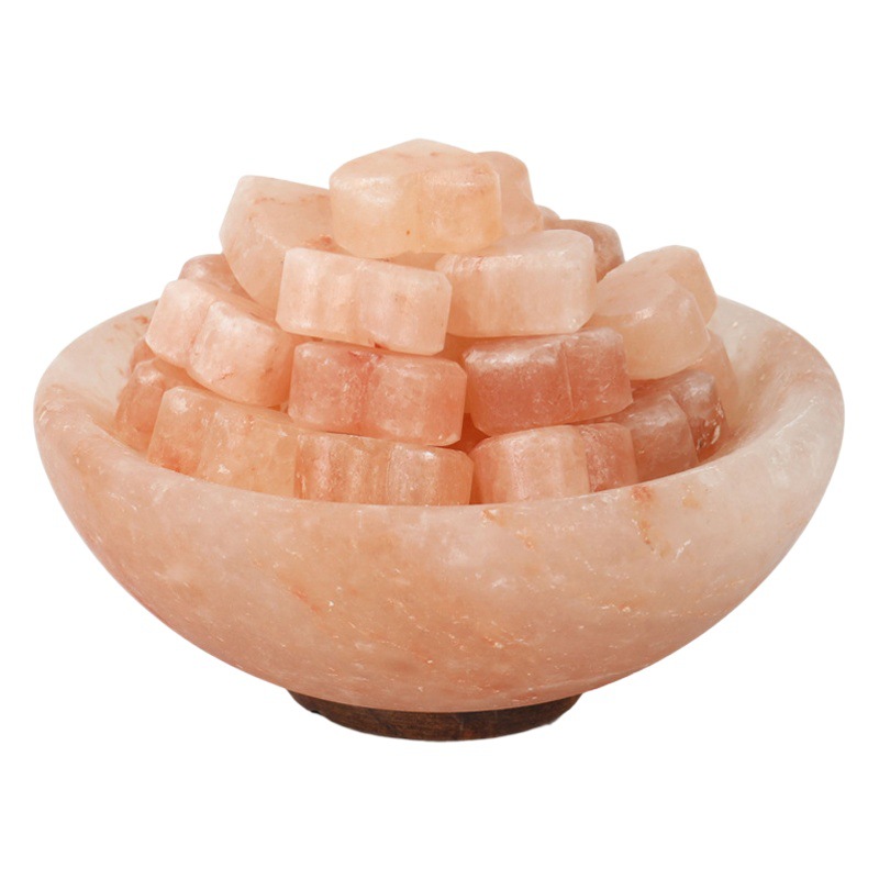 Cross-Border Cornucopia Salt Lamp Shaped Table Lamp Night Light Fashionable Bedside Atmosphere Lamp Dimmable Himalayan Salt Stone