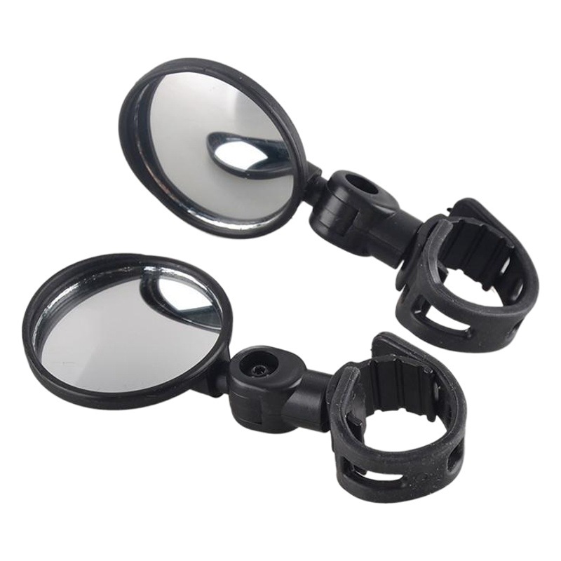 Bicycle Rearview Mirror, Wide-Angle Convex Mirror, Bicycle Reflector, Mountain Bike Rearview Mirror, Silicone Handle Rearview Mirror