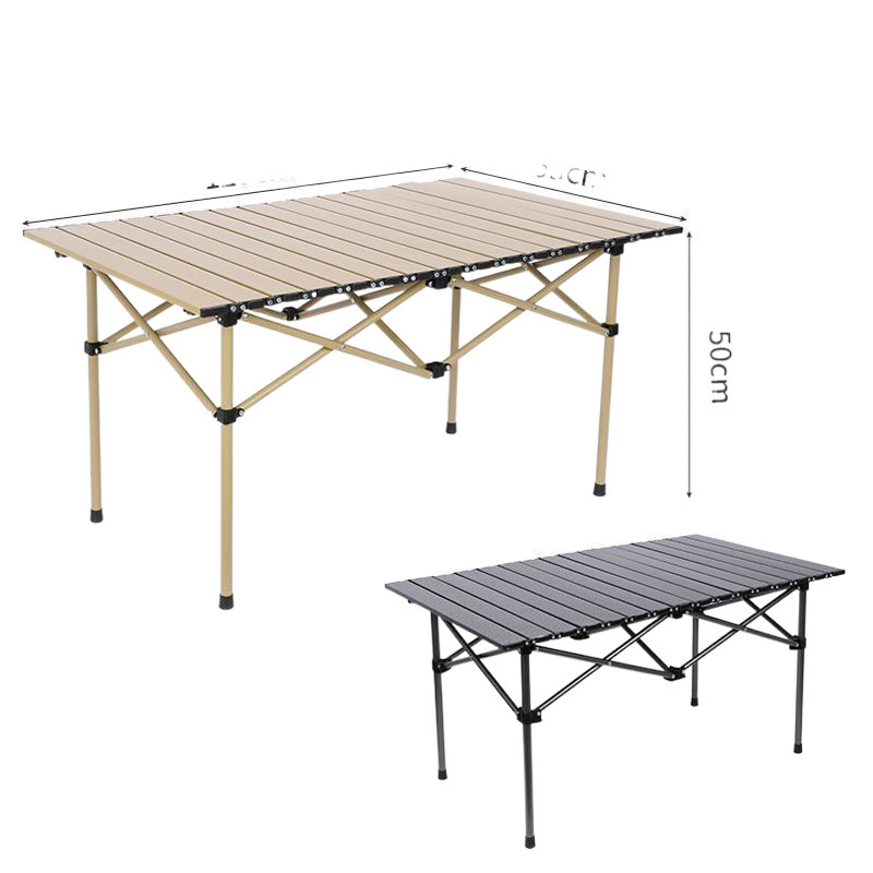 Picture of Portable Egg Roll Table Set for Outdoor Folding Tables and Chairs, Universal for Camping and Picnics