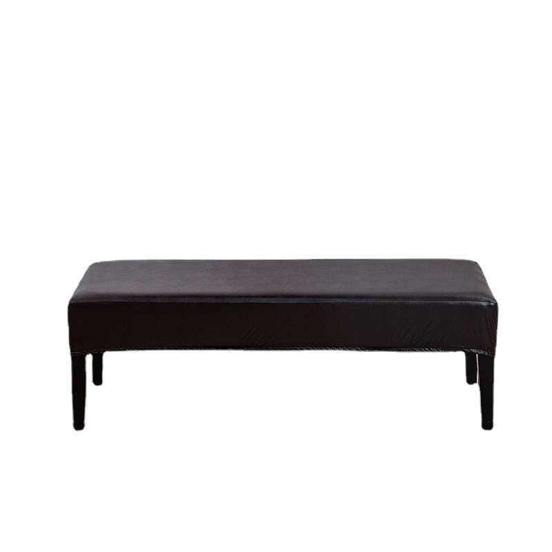 Picture of Long Stool Cover Cross-border Piano Elastic Thickened Leather Long Leather Stool Cover Household Hotel Shoe Changing Sitting Stool Cover