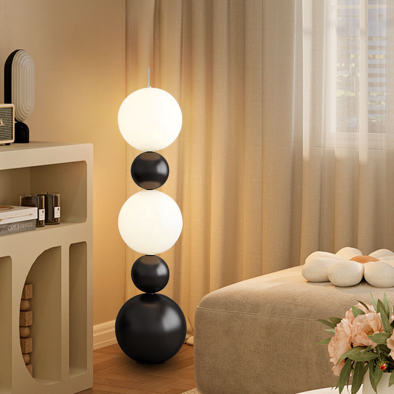Internet celebrity floor lamp, living room sofa, corner designer, second-hand light luxury home ball gourd, vertical table lamp