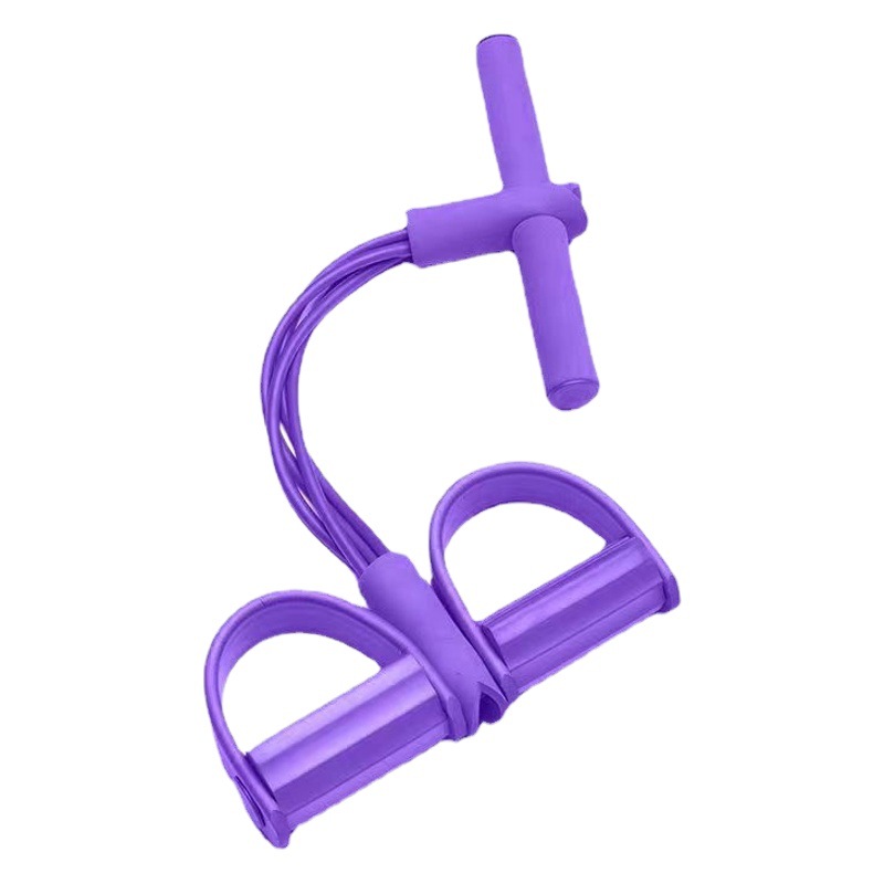 Yoga Sit-Ups Auxiliary Pedal Tensioner Fitness Equipment Abdominal Tension Rope Stretcher Elastic Rope