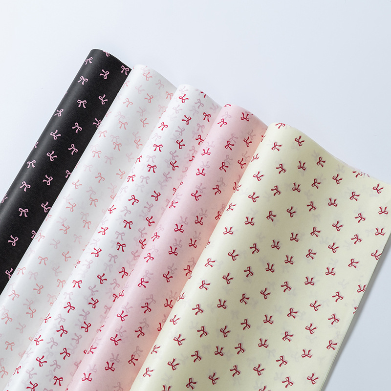 Snow Paper Pear Ins Wind Gift Wrapping Paper Advanced Sense Packing Exam Flower Bow Flower Bundle Wrapping Paper