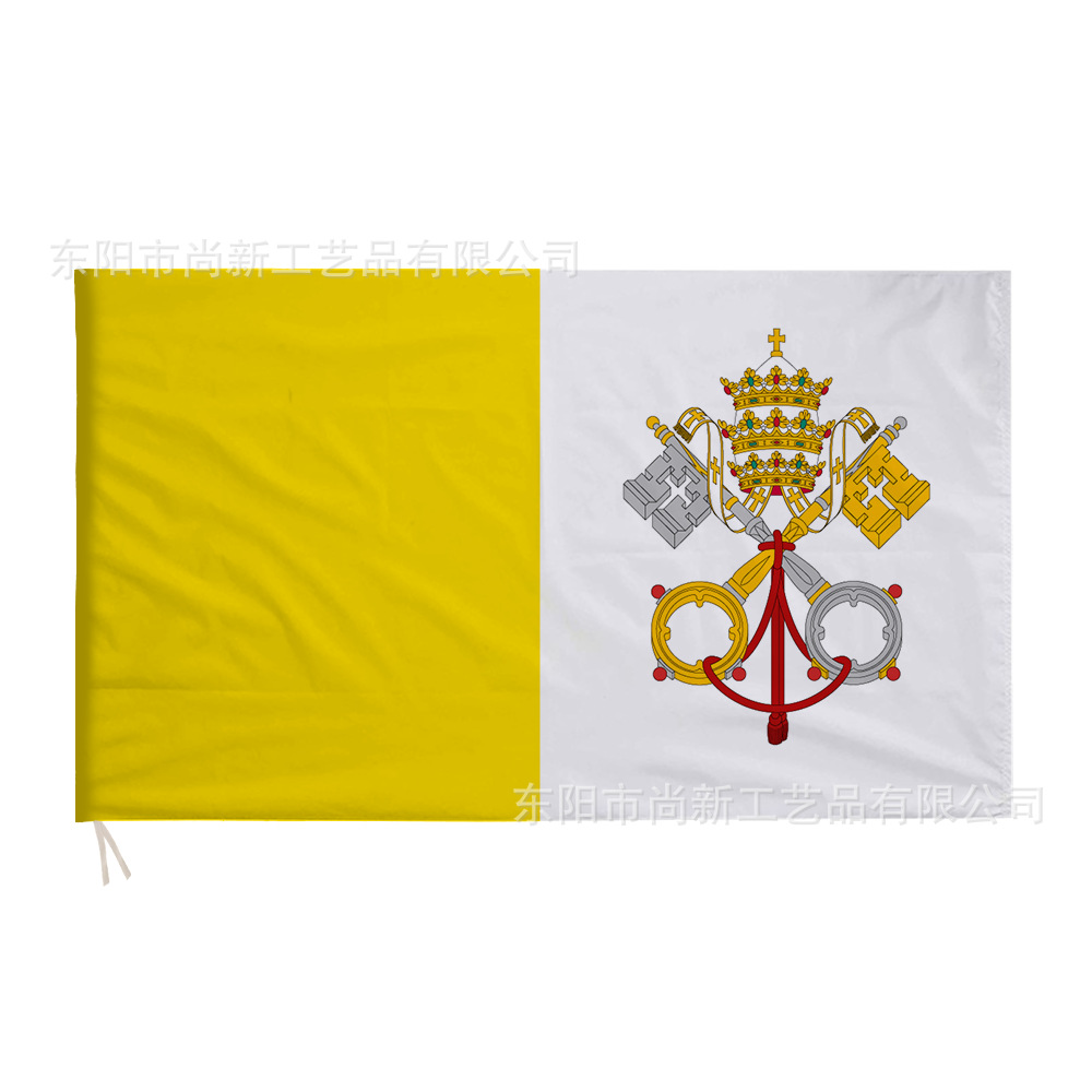 Vatican Flag Catholic Flag National Day Polyester Flag Spring Fabric Flag