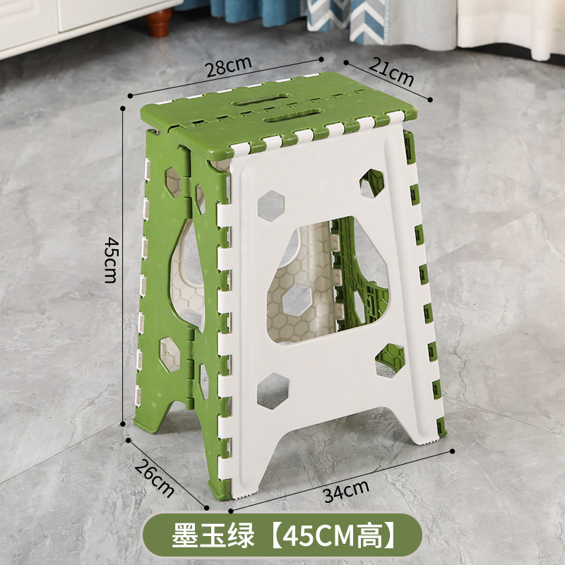 Picture of Thickened Plastic Folding Stool Portable Mini Outdoor Adult Children Chair Bench Portable Train Mazar