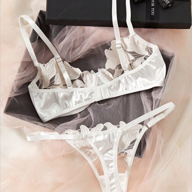 Picture of Europe and the United States small fresh flower embroidery sexy underwear sexy bra Amazon sexy suit ladies 23171