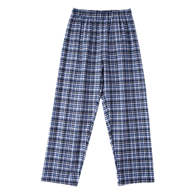 Factory wholesale Cotton pajama pants men's home pants home pants loose plaid pajama pants can be worn outside home pants