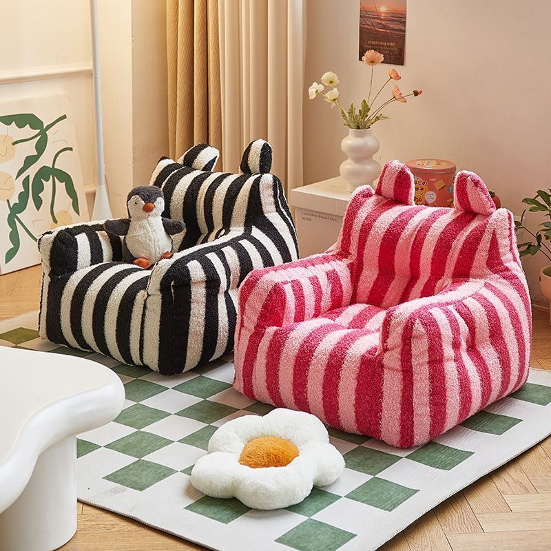 Picture of Dopamine Kids Sofa Cute Striped Cartoon Seat Mini Lazy Sofa Plush Sofa Baby Small Sofa