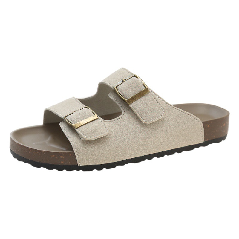 New Roman plus size sandals women's thick-soled belt buckle outdoor slippers thick-soled outdoor home women's slippers