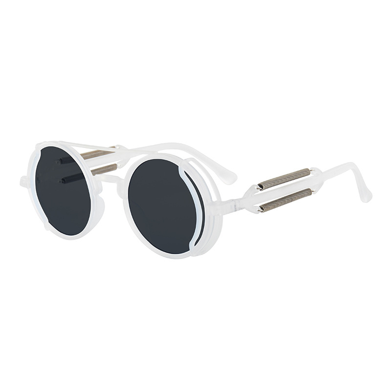 Picture of New Pc Sunglasses Steam Cyberpunk Double Spring Leg Glasses Fashion Trendy Sunglasses Cross-Border Round Manufacturer