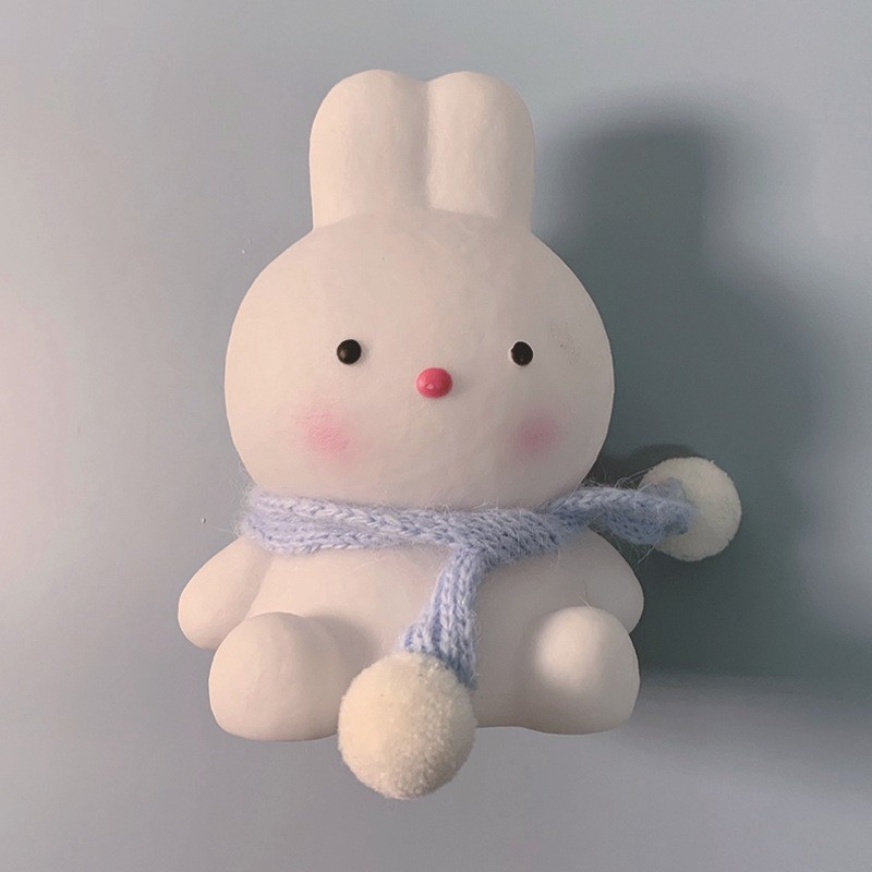 Picture of Cute led night light unplugged bedroom girl heart creative cartoon rabbit ornaments bedroom bedside lamp night market