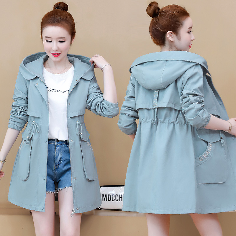 Picture of in stock Real-shot Trenchcoat Women's Mid-length 2025 Spring and Autumn New Design Sense Coat Trendy Coat for Petite