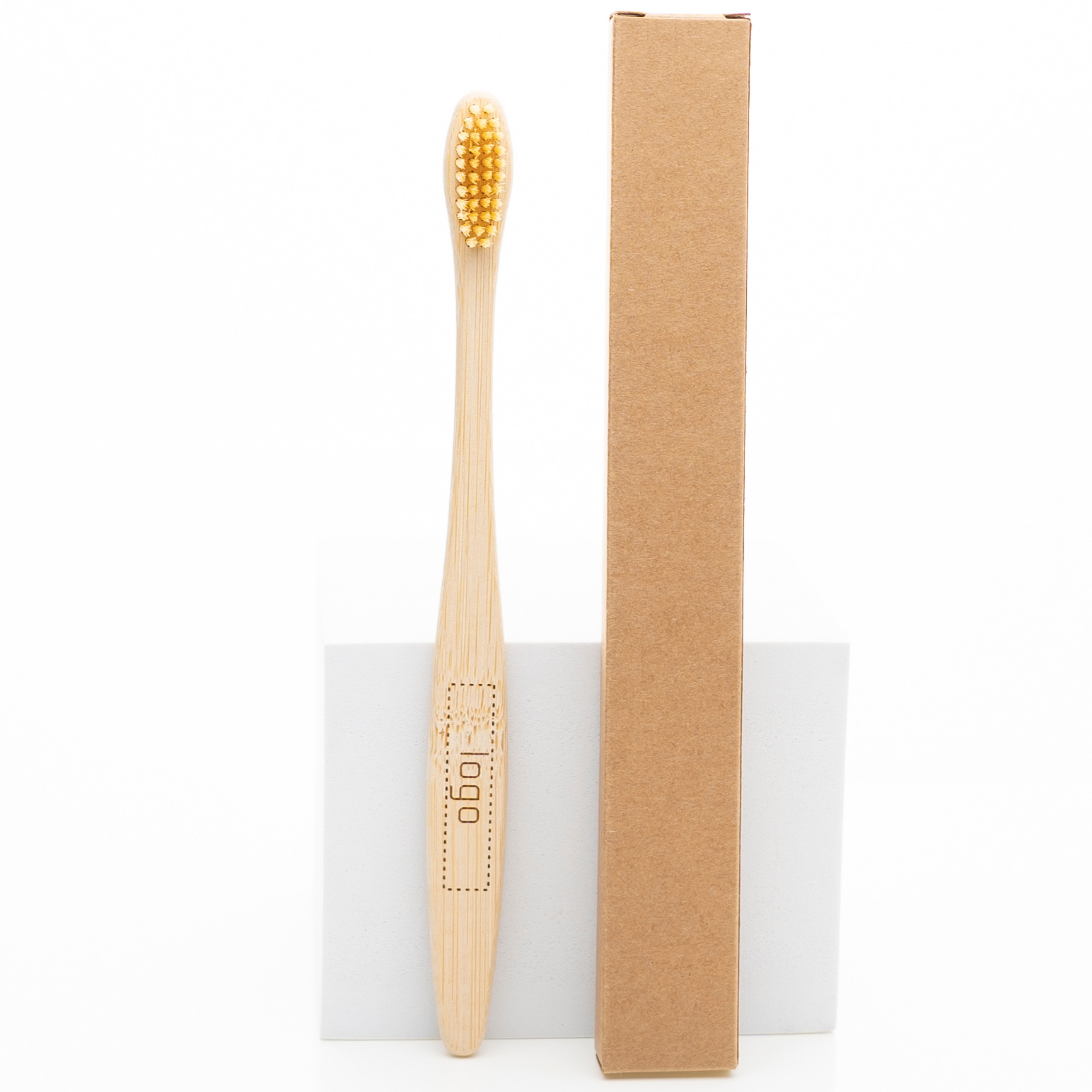 Picture of Hotel Disposable Bamboo Toothbrushes, Multi-Color Soft and Hard Bristles, Biodegradable Bamboo Toothbrushes, Customizable with Logo, Set Packaging