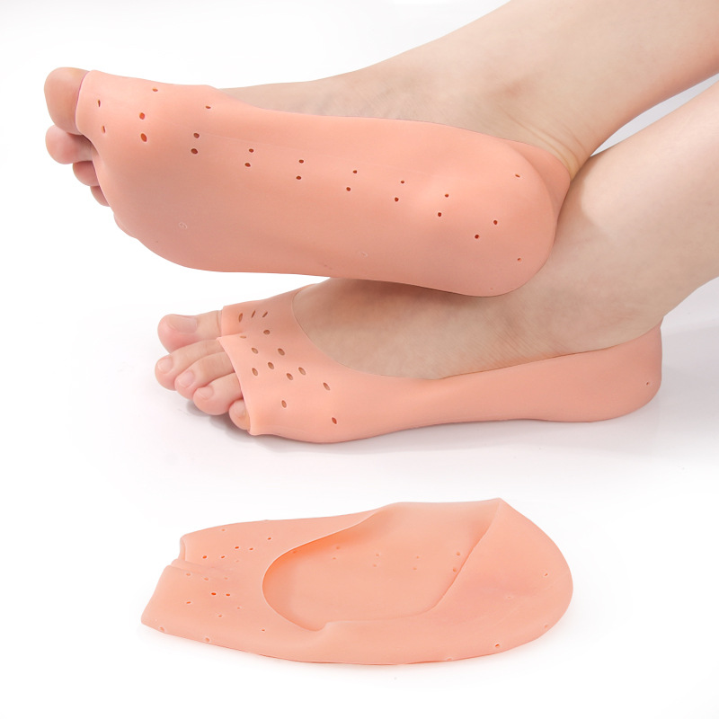 SEBS Open Toe Socks Silicone Boat Socks Moisturizing Skin Rejuvenating Foot Cover Heel Cover Foot Care