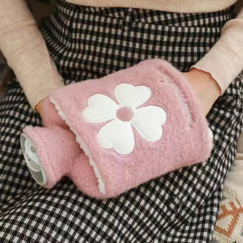 Picture of New Cartoon Plush Hot Water Bottle Explosion-Proof Water-Filled Bag Student Hand Warmer Bag Portable Cute Mini Hand Warmer Wholesale