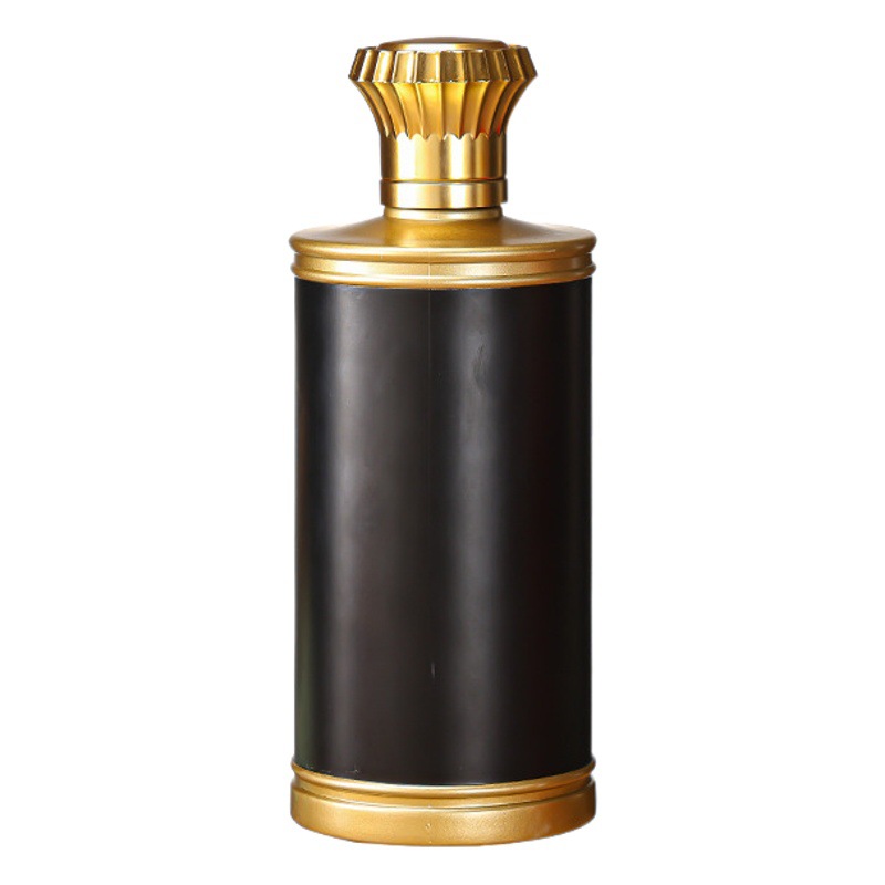 500ml wine bottle new red and black creative one Jin white wine bottle empty bottle high-end book box packaging wedding banquet wine bottle