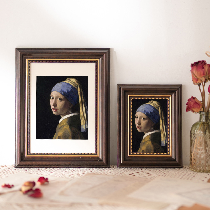 Picture of European retro photo studio wedding photo frame 6 inch table 7 inch 8 inch 10 photo wall a4 simple oil picture frame wholesale