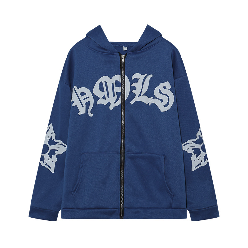 Picture of 2023 Europe and the United States cross-border AliExpress new ladies street hoodie foam zipper Europe and the United States hooded sweater