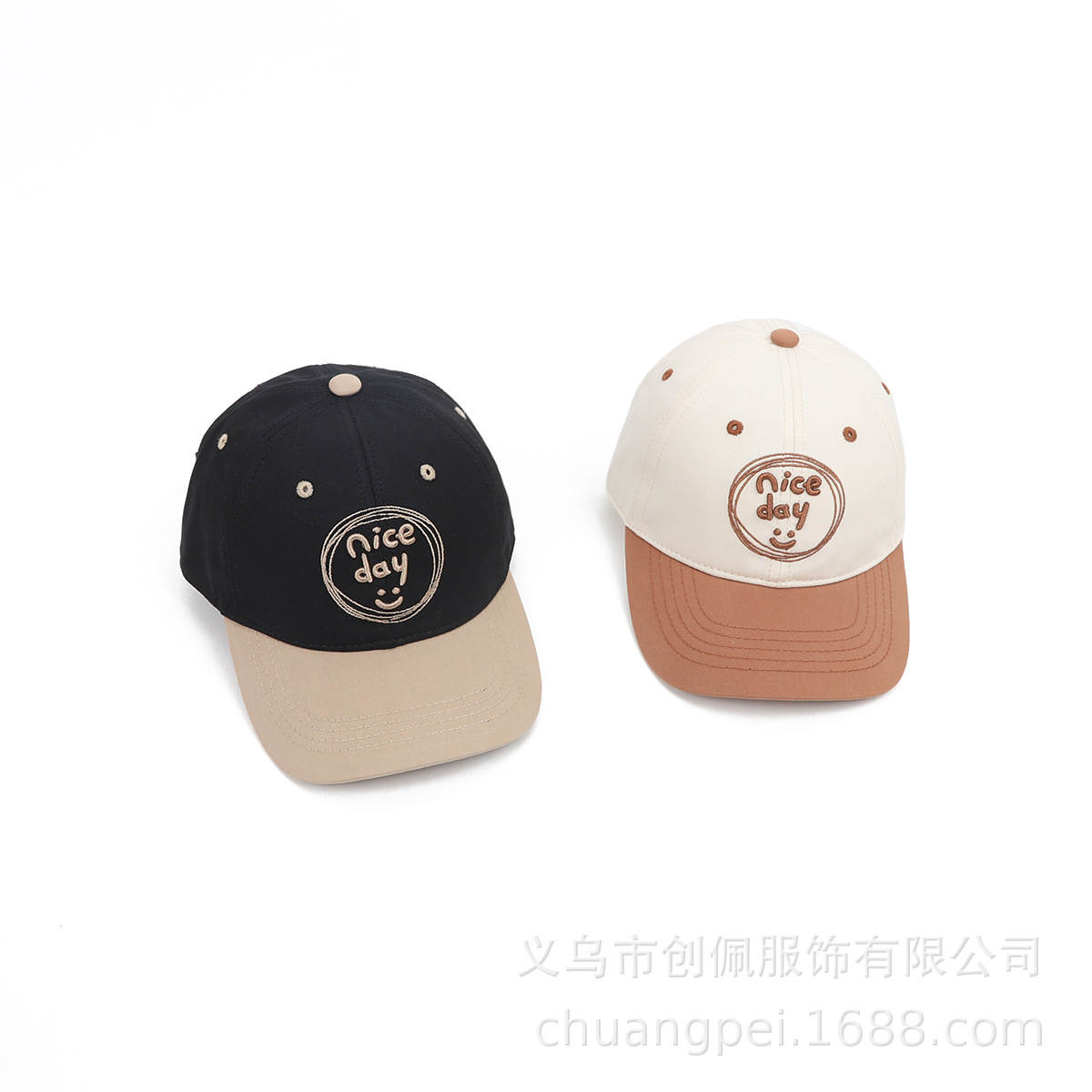 Picture of Chuangpei children's cap spring and summer handsome cap Macaron color matching children's baseball cap can be customized logo