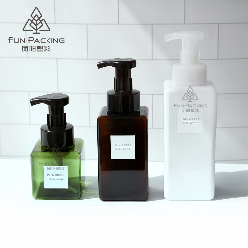 Picture of Spot Mousse Foaming Bottle 250ml Shower Gel Hand Sanitizer Bottle 450ml Square Foam Bottle 650ml Sub-Bottle