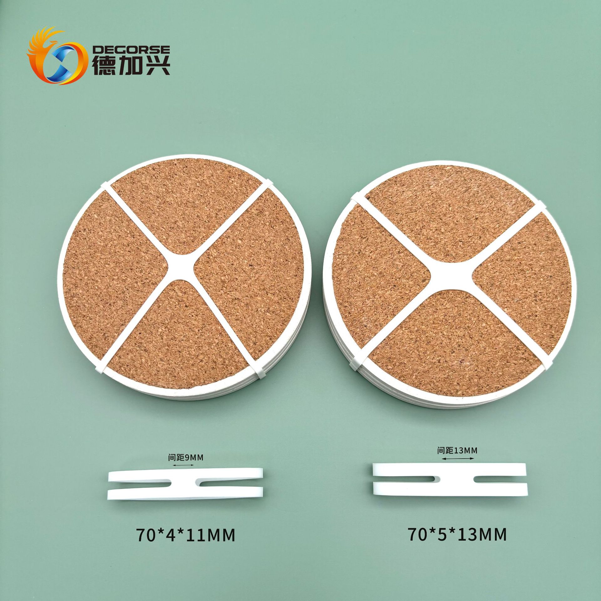 Coaster Set Silicone Ties Folded in Half, Length 70/100/130mm, Transparent Packaging Bundling Straps for Cable Management