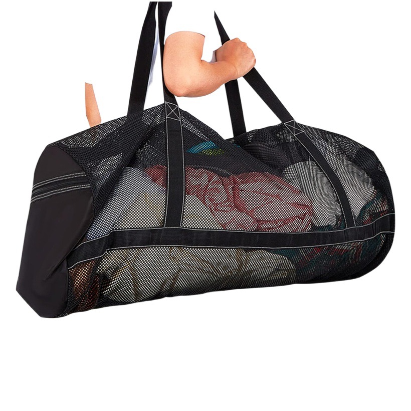 In stock large mesh diving bag mesh luggage bag with zipper pocket travel dry bag for snorkeling equipment
